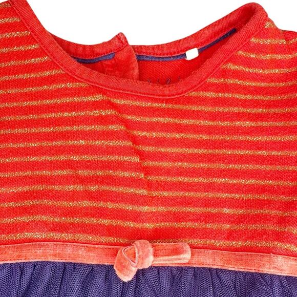 Baby Boden Christmas Applique Tulle Dress Size 18-24 Months - Picture 2 of 5